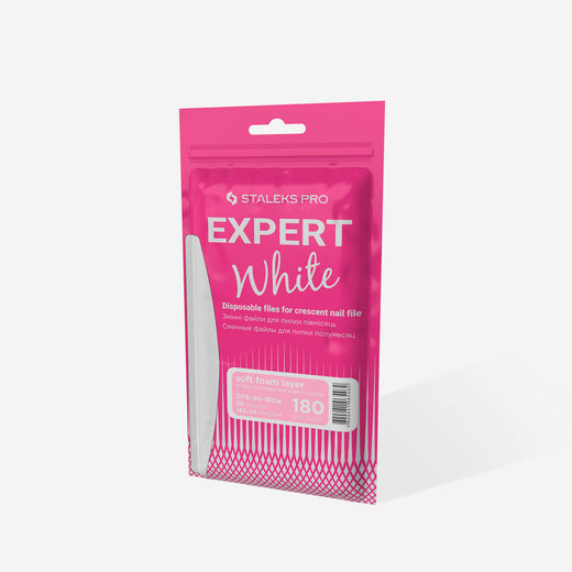Staleks Disposable white files for crescent nail file on a - DFE-40-180W - Bild 4