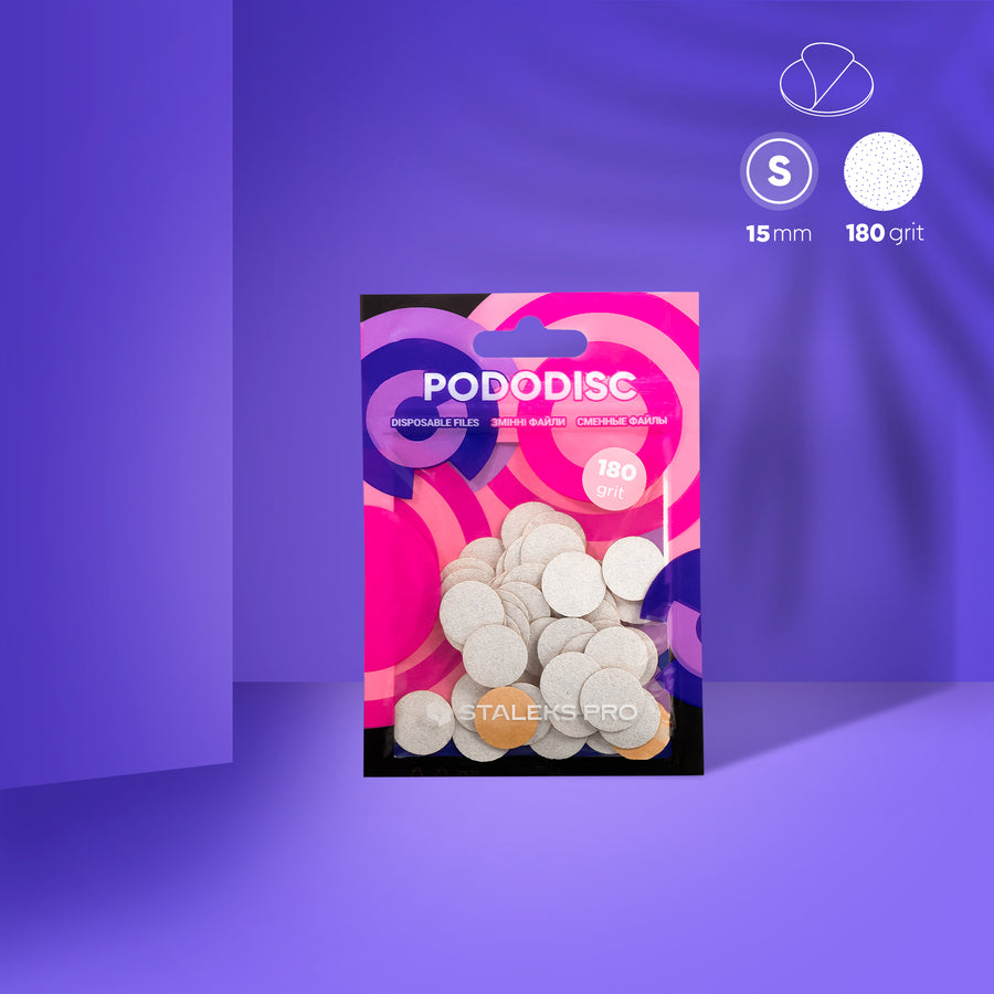 Staleks Disposable white files for pedicure disc PODODISC - PDF-15-180W - Bild 1