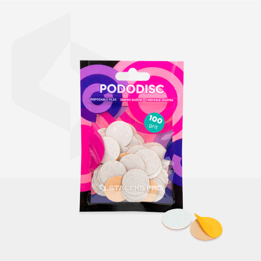 Staleks Disposable white files for pedicure disc PODODISC - PDF-20-100W - Bild 3