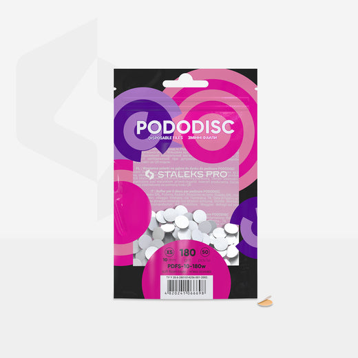 Staleks Disposable white files on soft foam layer for pedi - PDFS-10-180W - Bild 3