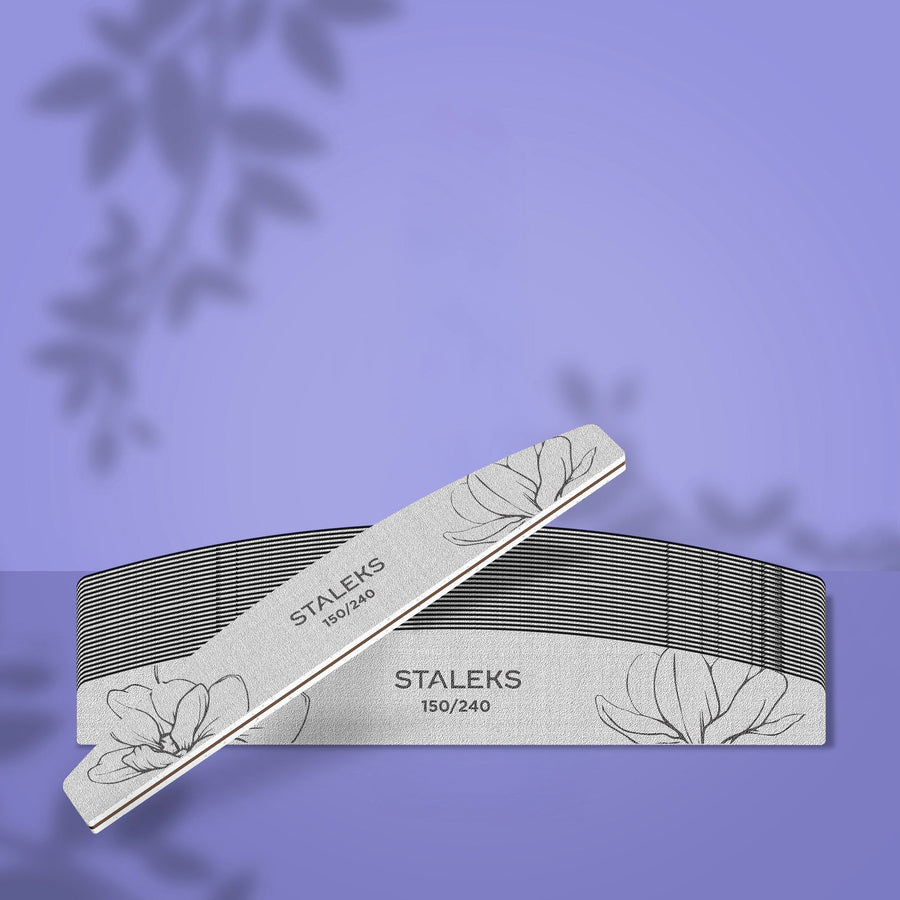 STALEKS EXPERT 40 Mineralische Halbmond-Feile für Nägel, 150/240 Grit (25 Stück) – Bild 1