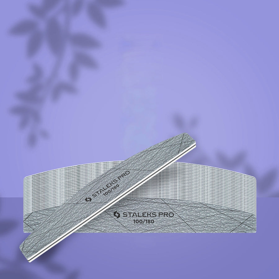 STALEKS SMART 40 Mineralische Halbmond-Feile für Nägel, 100/180 Grit (25 Stück) – Bild 1