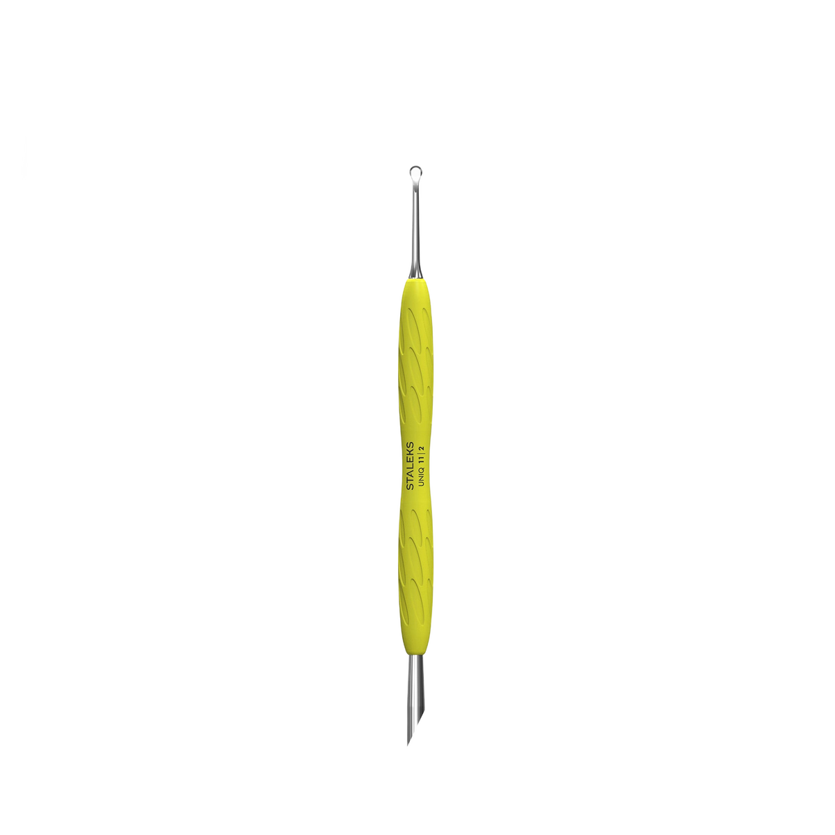 Staleks Manicure pusher Gummy with yellow silicone handle - PQ-11/2Y - Bild 3