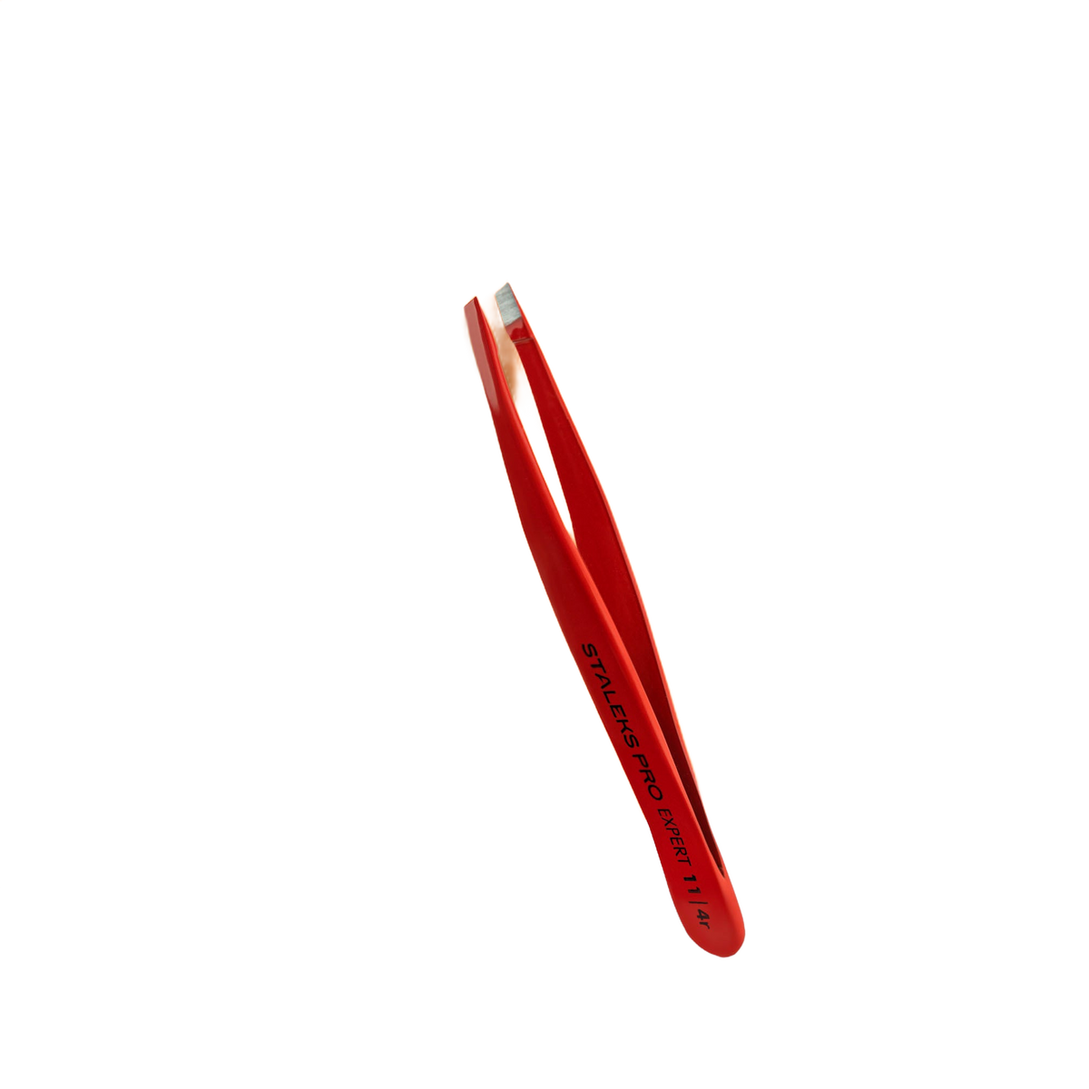 Staleks Eyebrow tweezers red EXPERT 11 TYPE 4r (narrow bev - TE-11/4R - Bild 1
