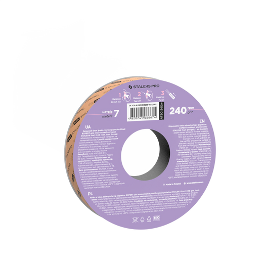Staleks Disposable white abrasive tape papmAm EXPERT 240 g - ATSC-240W - Bild 2
