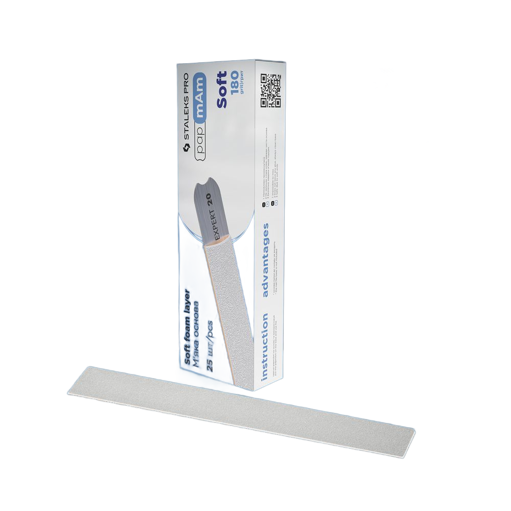 Staleks Disposable white files DFCE-20-180/25W papmAm on s - DFCE-20-180/25W - Bild 1