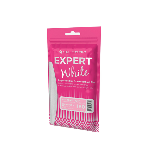 Staleks Disposable white files for crescent nail file on a - DFE-40-180W - Bild 4