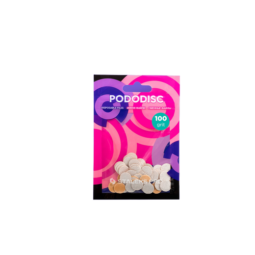 Staleks Disposable white files for pedicure disc PODODISC - PDF-10-100W - Bild 1