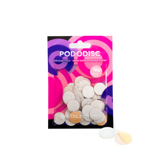 Staleks Disposable white files for pedicure disc PODODISC - PDF-15-180W - Bild 3