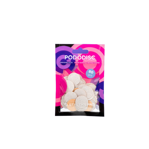 Staleks Disposable white files for pedicure disc PODODISC - PDF-20-80W - Bild 1