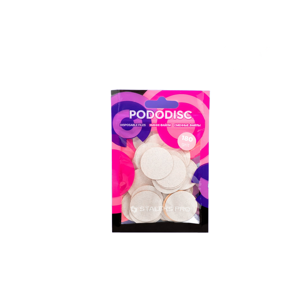 Staleks Disposable white files PDF-25-180W for pedicure di - PDF-25-180W - Bild 1