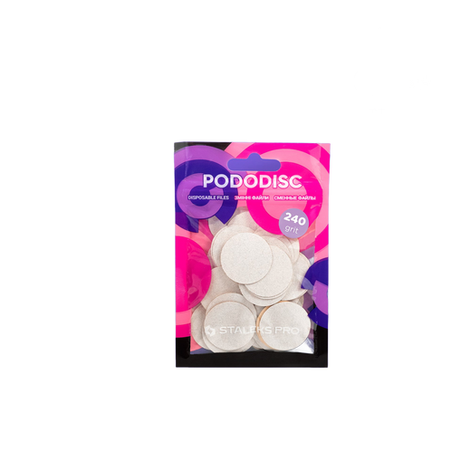 Staleks Disposable white files PDF-25-240W for pedicure di - PDF-25-240W - Bild 1