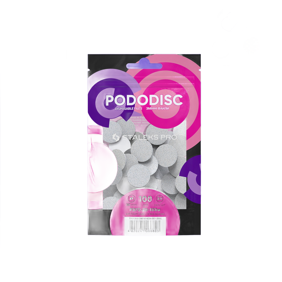 Staleks Disposable white files PDFS-20-100W on soft foam l - PDFS-20-100W - Bild 1
