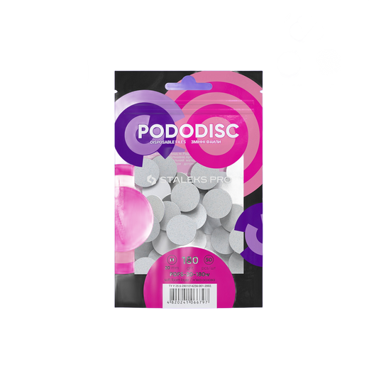 Staleks Disposable white files on soft foam layer for pedi - PDFS-20-180W - Bild 1