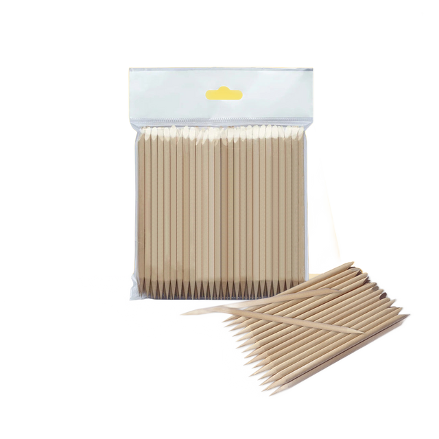 Staleks Orange stick EXPERT wooden 110 mm (100 pcs) - DOS-30/100 - Bild 1