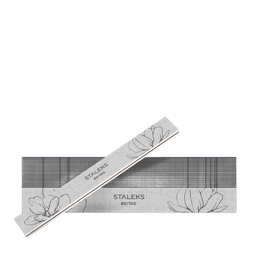 STALEKS EXPERT 20 Mineralische Feile für Nägel gerade, 80/100 Grit (25 Stück) – Bild 1