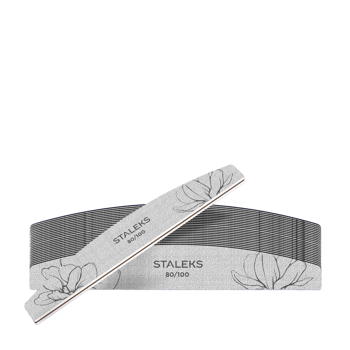 STALEKS EXPERT 40 Mineralische Halbmond-Feile für Nägel, 80/100 Grit (25 Stück) – Bild 1