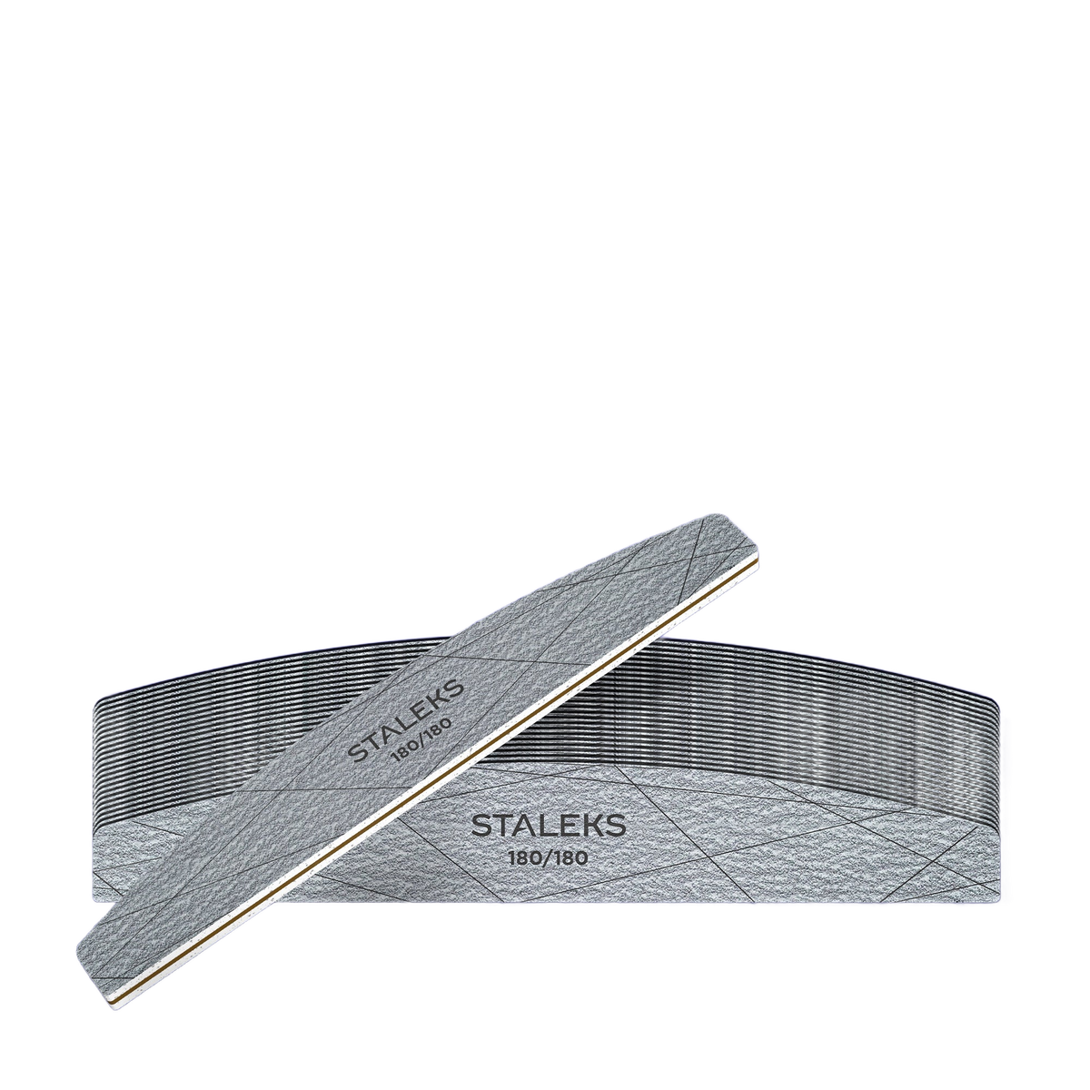 STALEKS SMART 40 Mineralische Nagelfeile Halbmond 180/180 Körnung (25 Stück) – Bild 1