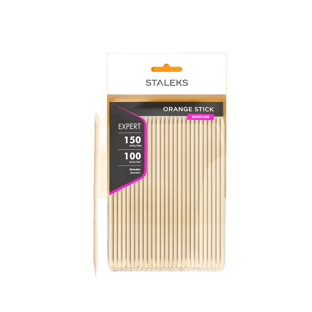 STALEKS EXPERT Orangenholzstäbchen, 150 mm (100 Stk) – Bild 1