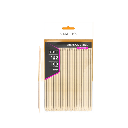 STALEKS EXPERT Orangenholzstäbchen, 150 mm (100 Stk) – Bild 1