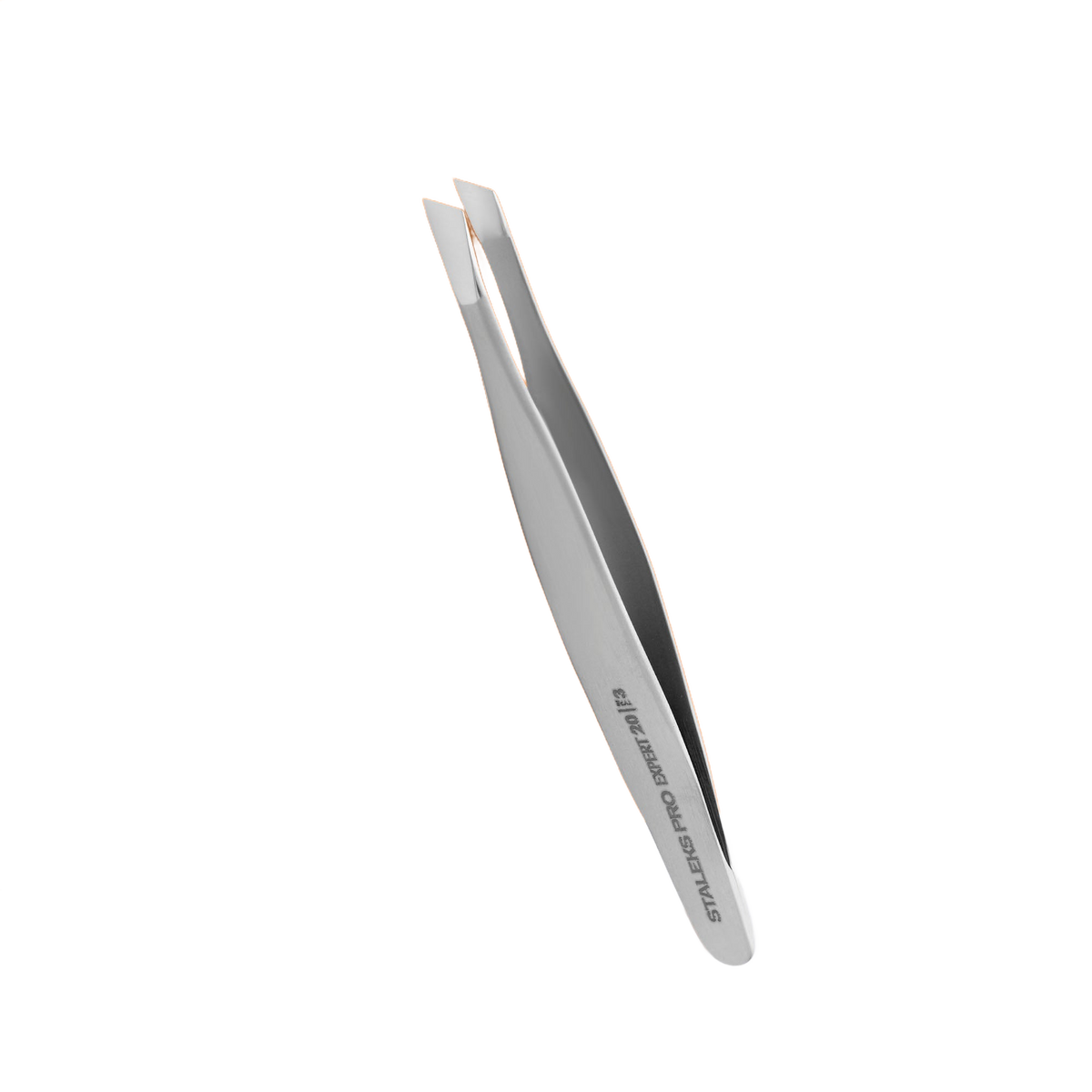 STALEKS EXPERT 20 TYPE 3 Professionelle breite abgeschrägte Augenbrauenpinzette – Bild 1
