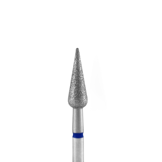 STALEKS EXPERT Diamantfräser "Spitze Birne" blau, Durchmesser 4 mm, Arbeitsteil 12 mm – Bild 1