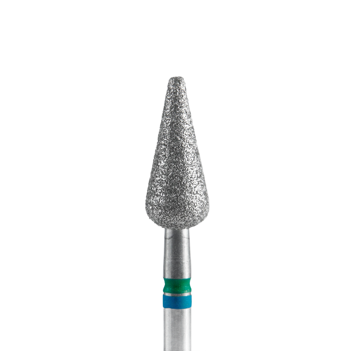 STALEKS EXPERT DUO Diamantfräser „Spitze Birne“ blau-grün, Durchmesser 5 mm, Arbeitsteil 12 mm – Bild 1