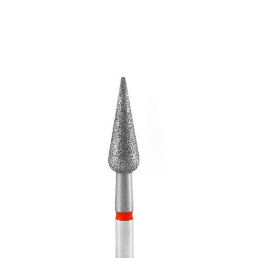 STALEKS EXPERT Diamantfräser „Spitze Birne“ rot, Durchmesser 4 mm, Arbeitsteil 12 mm – Bild 1