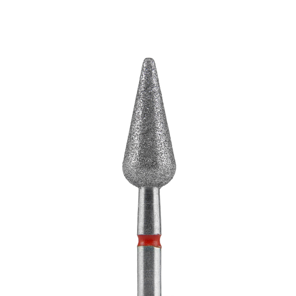 STALEKS EXPERT Rote Diamantfräser „Spitze Birne“, Durchmesser 5 mm, Arbeitsteil 12 mm – Bild 1