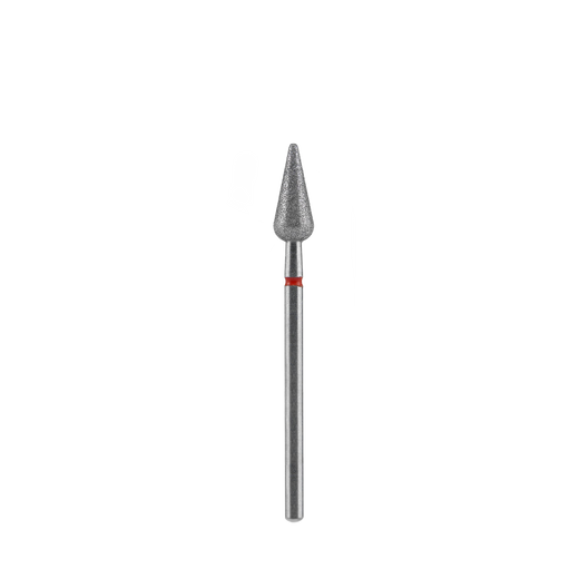 STALEKS EXPERT Rote Diamantfräser „Spitze Birne“, Durchmesser 5 mm, Arbeitsteil 12 mm – Bild 2