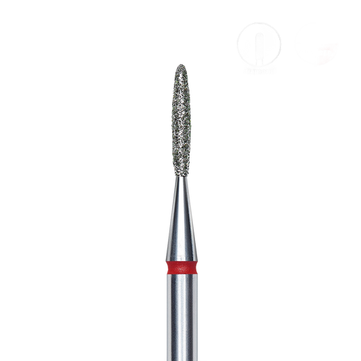 STALEKS EXPERT Diamantfräser "Flamme" rot, Durchmesser 1,4 mm, Arbeitsteil 8 mm – Bild 1