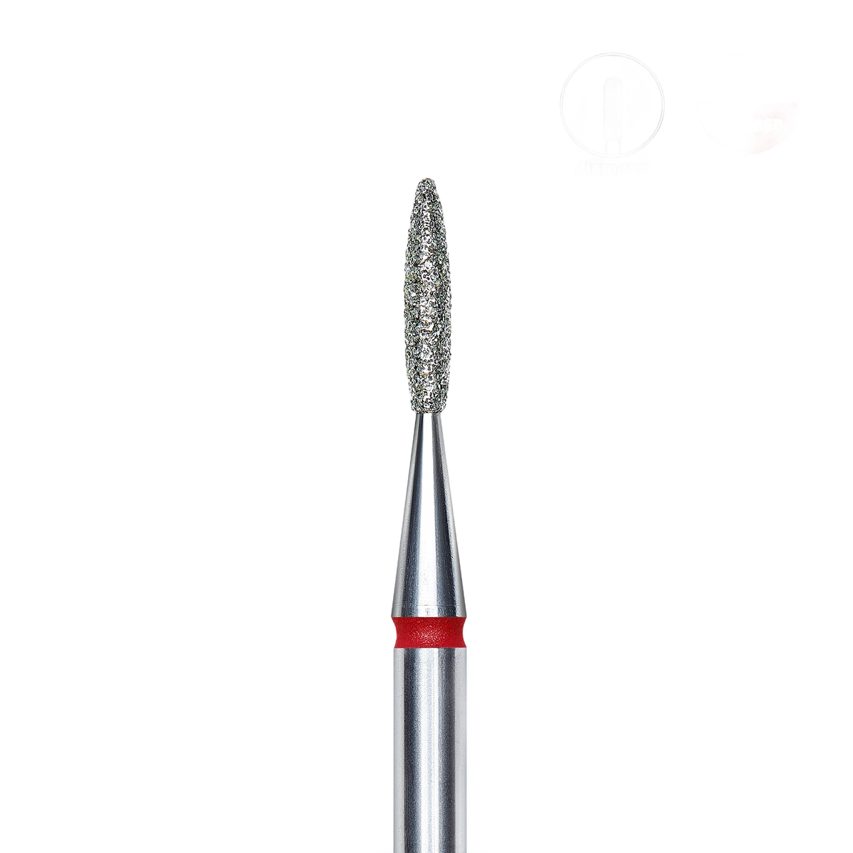 STALEKS EXPERT Diamantfräser "Flamme" rot, Durchmesser 1,6 mm, Arbeitsteil 8 mm – Bild 1