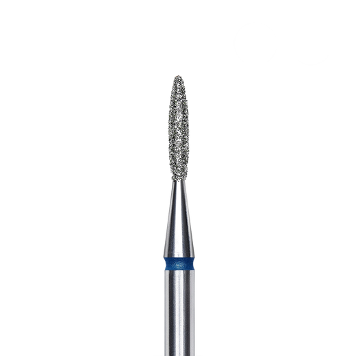 STALEKS EXPERT Diamantfräser "Spitze Flamme" scharf blau, Durchmesser 1,6 mm, Arbeitsteil 8 mm – Bild 1