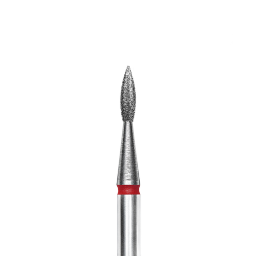 STALEKS EXPERT Diamantfräser "Spitze Flamme" rot, Durchmesser 1,8 mm, Arbeitsteil 8 mm – Bild 1