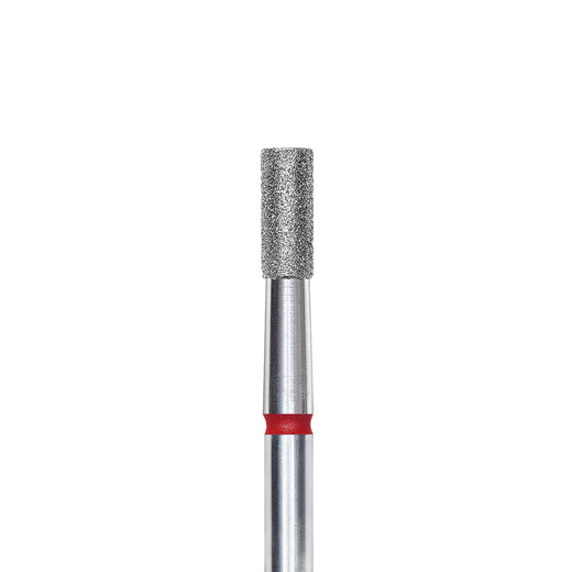 STALEKS EXPERT Rote Diamantfräse "Zylinder", Durchmesser 2,5 mm, Arbeitsteil 6 mm – Bild 1
