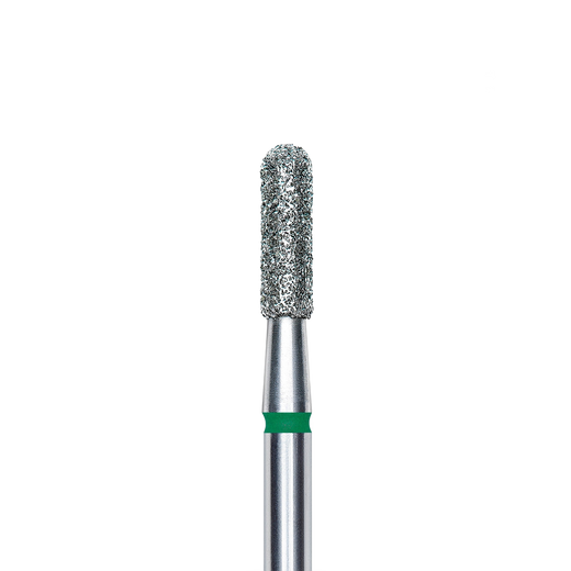 STALEKS EXPERT Diamantfräser „Abgerundeter Zylinder“ grün, Durchmesser 2,3 mm, Arbeitsteil 8 mm – Bild 1