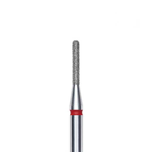 STALEKS EXPERT Diamantfräser „Abgerundeter Zylinder“ rot, Durchmesser 1,4 mm, Arbeitsteil 8 mm – Bild 1