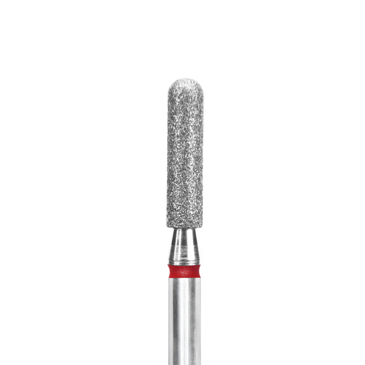 STALEKS EXPERT Diamantfräser „Abgerundeter Zylinder“ rot, Durchmesser 2,5 mm, Arbeitsteil 10 mm – Bild 1