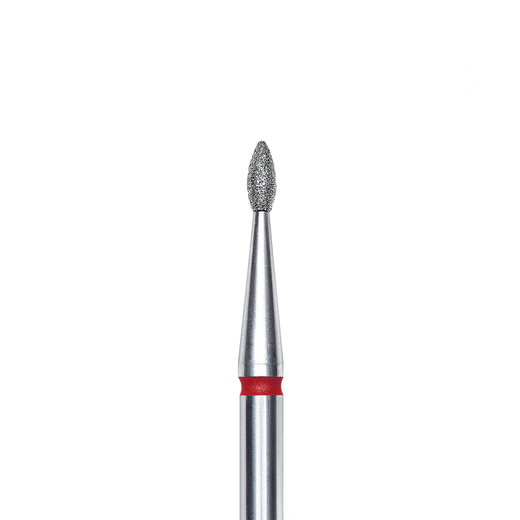 STALEKS EXPERT Diamantfräser "Tropfen" rot, Durchmesser 1,6 mm, Arbeitsteil 4 mm – Bild 1
