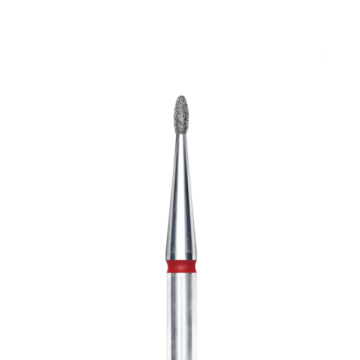 STALEKS EXPERT Rote Diamantfräser «Abgerundete Knospe», Durchmesser 1,2 mm, Arbeitsteil 3 mm – Bild 1