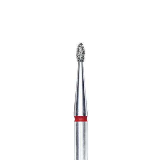 STALEKS EXPERT Rote Diamantfräser „Abgerundete Knospe“, Durchmesser 1,6 mm, Arbeitsteil 3,4 mm – Bild 1