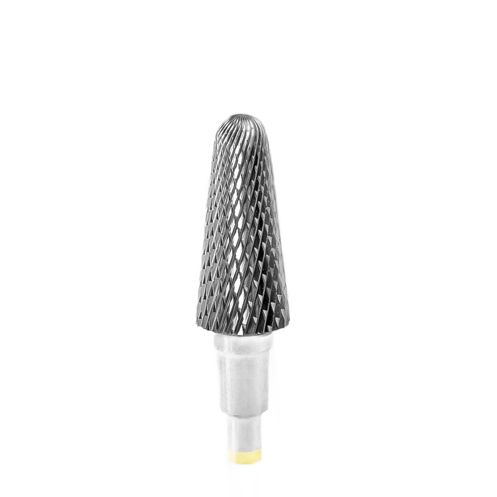 STALEKS EXPERT Hartmetallfräser „stumpfer Kegel“ gelb, Durchmesser 6 mm, Arbeitsteil 14 mm – Bild 1