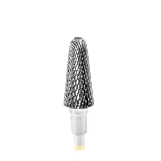 STALEKS EXPERT Hartmetallfräser „stumpfer Kegel“ gelb, Durchmesser 6 mm, Arbeitsteil 14 mm – Bild 1