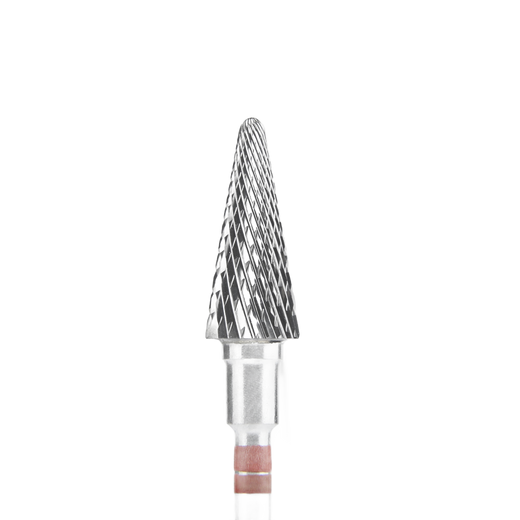 STALEKS EXPERT Hartmetallfräser für Linkshänder «Kegel» rot, Durchmesser 6 mm, Arbeitsteil 14 mm – Bild 1