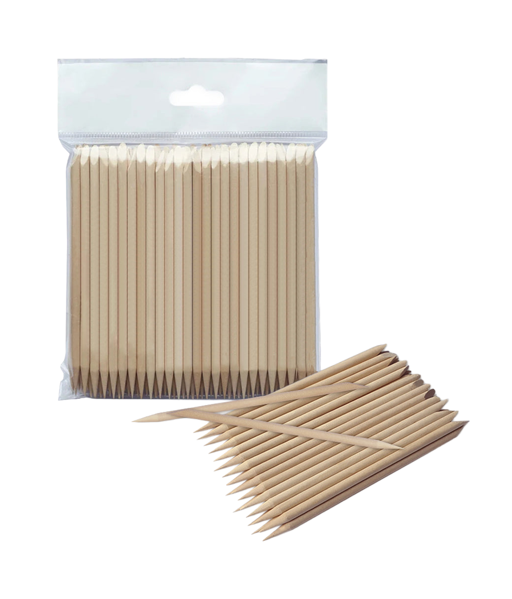 Staleks Orange stick EXPERT wooden 110 mm (100 pcs) - DOS-30/100 - Bild 1